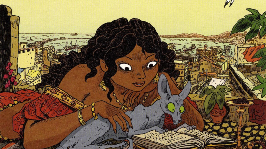 Le Chat du Rabbin, une bande dessinée de Joann Sfar. Le chat d'un rabbin d'Alger se met à parler et demande alors à faire sa Bar-Mitsva.