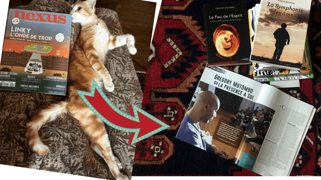 La Symphonie des âmes et Le Feu de l'Esprit au côté d'un long article paru dans Nexus