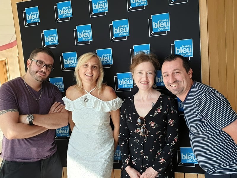 La team du jour de La vie en bleu, on cuisine ensemble en Gironde
